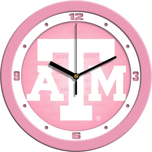 Texas A&M Aggies - Pink Wall Clock