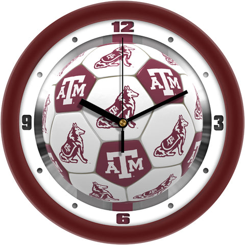 Texas A&M Aggies - Soccer Wall Clock