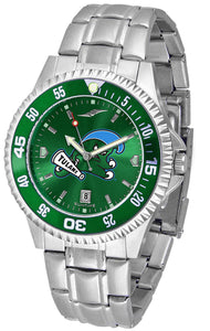 Tulane University Green Wave - Competitor Steel AnoChrome  -  Color Bezel - SuntimeDirect