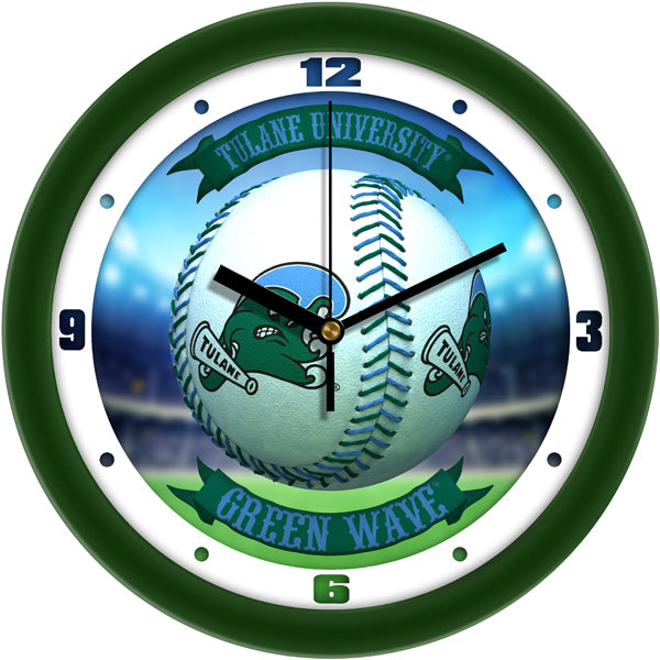 Tulane University Green Wave - Home Run Wall Clock - SuntimeDirect