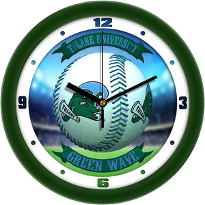 Tulane University Green Wave - Home Run Wall Clock - SuntimeDirect