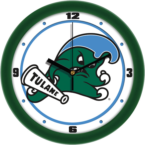 Tulane University Green Wave - Traditional Wall Clock - SuntimeDirect