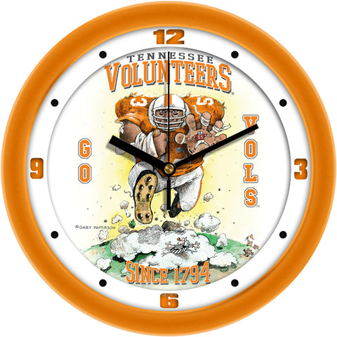 Tennessee Volunteers - "Steamroller" Football Wall Clock - Art by Gary Patterson
