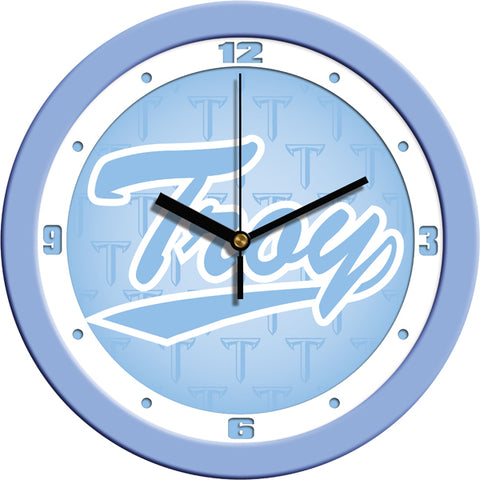 Troy Trojans - Baby Blue Wall Clock
