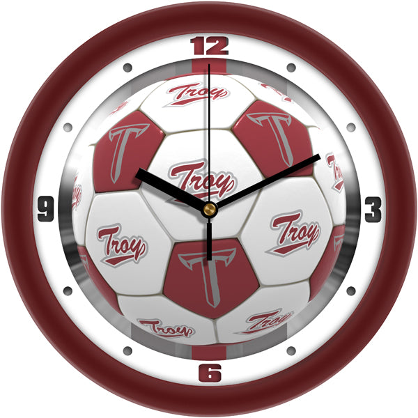 Troy Trojans - Soccer Wall Clock