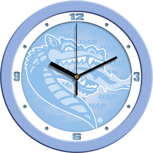 Alabama UAB Blazers - Baby Blue Wall Clock - SuntimeDirect