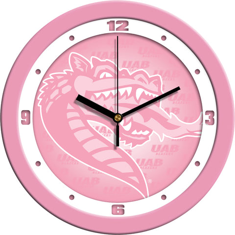 Alabama UAB Blazers - Pink Wall Clock - SuntimeDirect