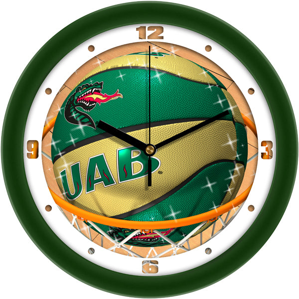 Alabama UAB Blazers - Slam Dunk Wall Clock - SuntimeDirect