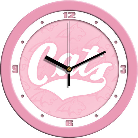 Montana State Bobcats - Pink Wall Clock