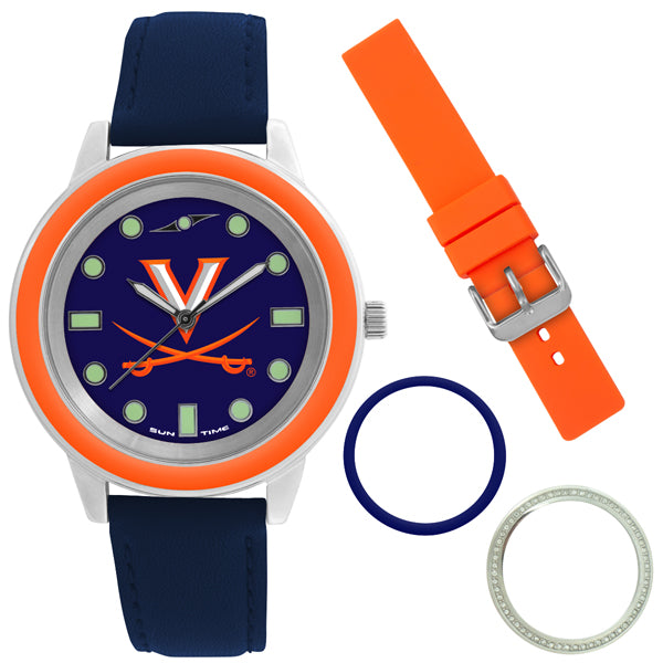 Virginia Cavaliers Unisex Colors Watch Gift Set