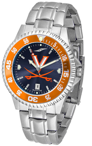 Virginia Cavaliers - Competitor Steel AnoChrome  -  Color Bezel