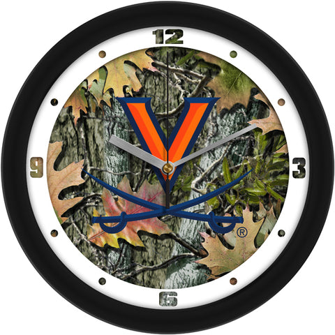Virginia Cavaliers - Camo Wall Clock
