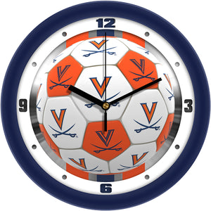 Virginia Cavaliers - Soccer Wall Clock