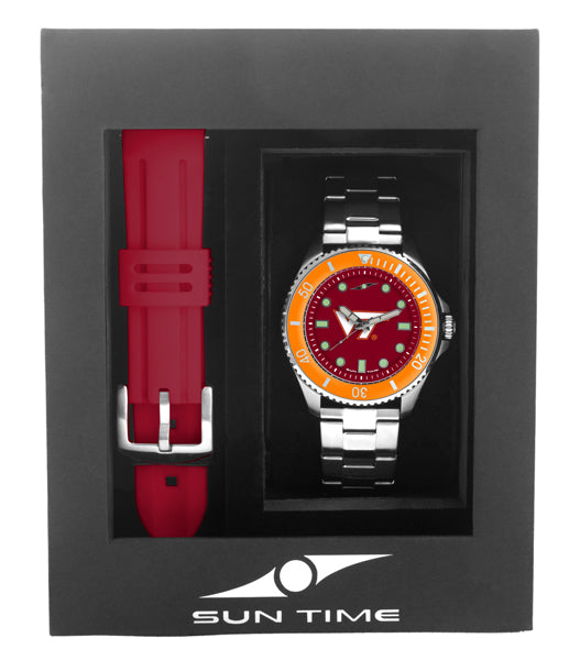 Virginia Tech Hokies Men's Contender Watch Gift Set