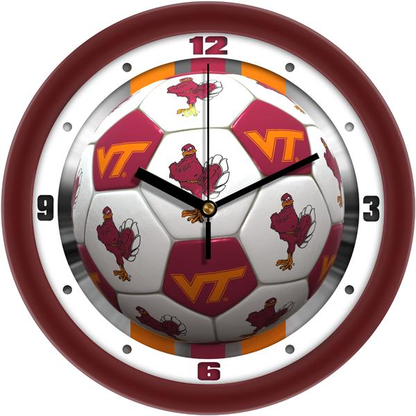 Virginia Tech Hokies - Soccer Wall Clock