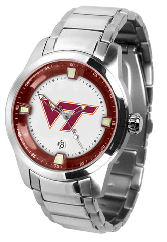 Virginia Tech Hokies - Men's Titan Steel Watch