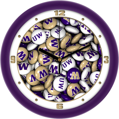 Washington Huskies - Candy Wall Clock