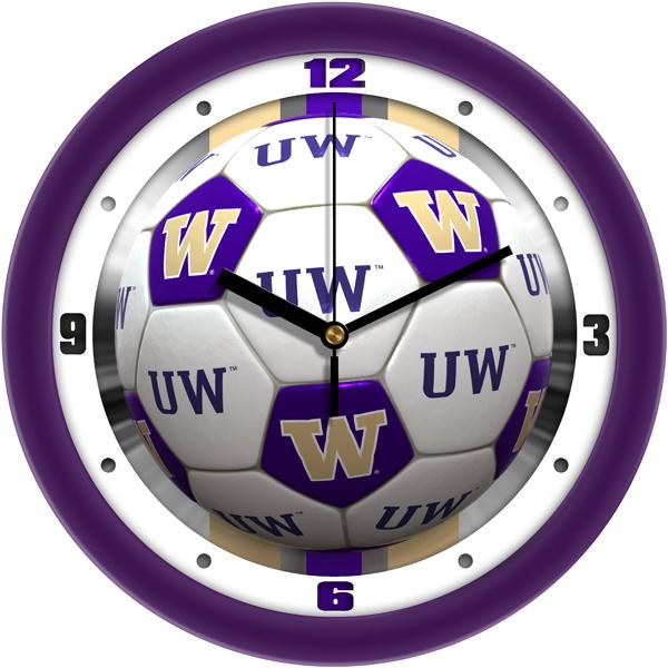 Washington Huskies - Soccer Wall Clock