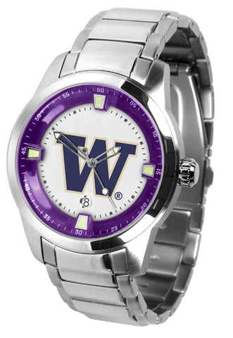 Washington Huskies - Men's Titan Steel Watch