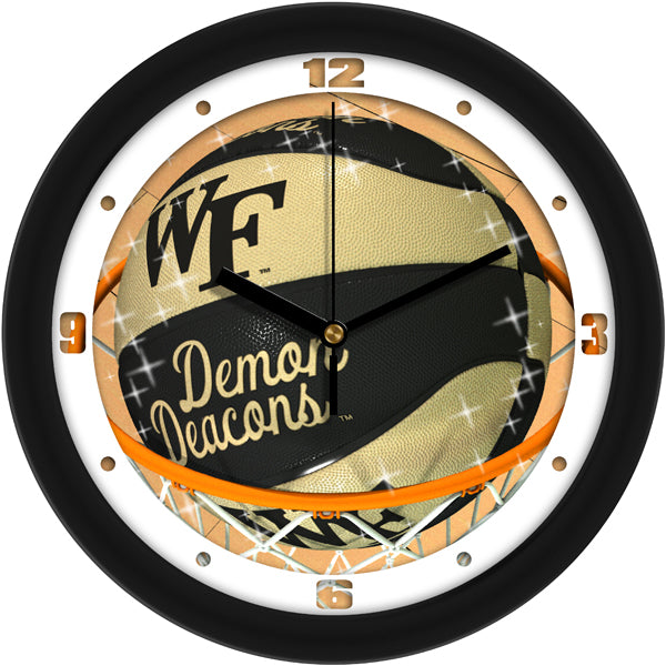 Wake Forest Demon Deacons - Slam Dunk Wall Clock