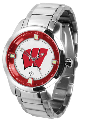 Wisconsin Badgers - Men's Titan Steel Watch