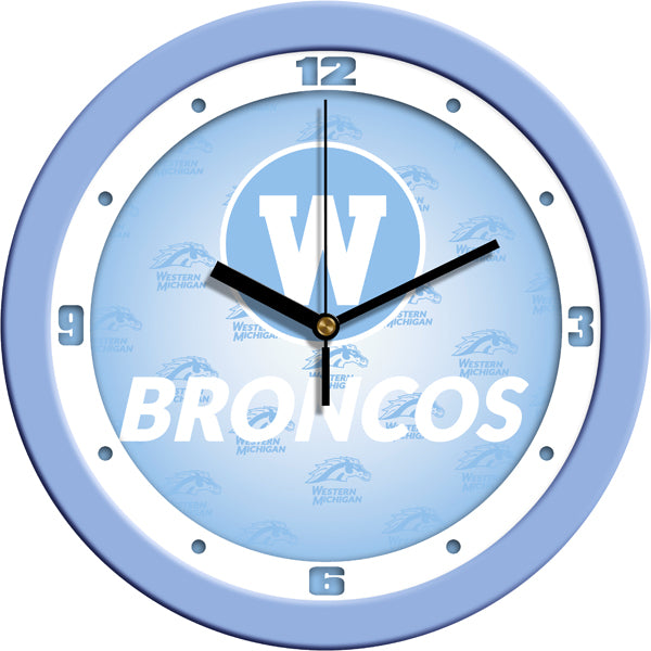 Western Michigan Broncos - Baby Blue Wall Clock