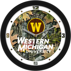 Western Michigan Broncos - Camo Wall Clock