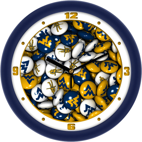 West Virginia Mountaineers - Candy Wall Clock