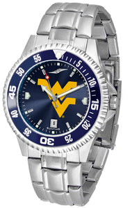 West Virginia Mountaineers - Competitor Steel AnoChrome  -  Color Bezel