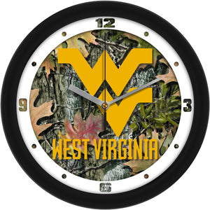 West Virginia Mountaineers - Camo Wall Clock