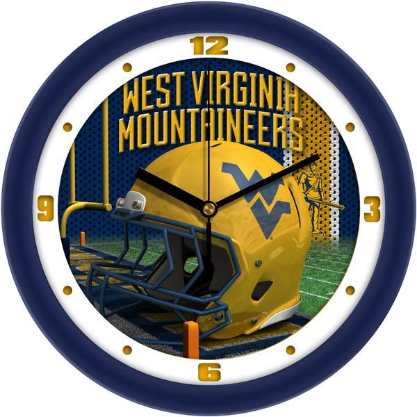 West Virginia Mountaineers - Football Helmet Wall Clock