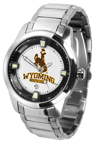 Wyoming Cowboys - Men's Titan Steel Watch