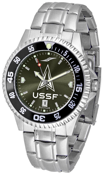 Men's United States Space Force - Competitor Steel AnoChrome - Color Bezel Watch