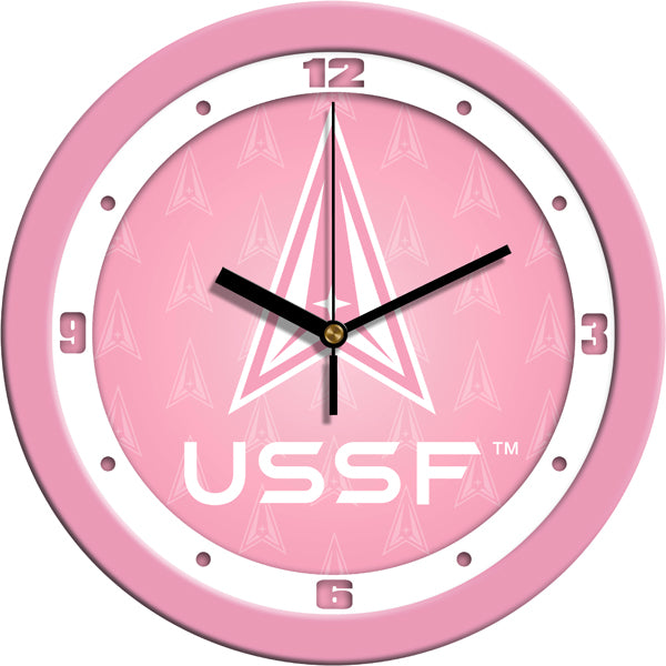 US Space Force - Pink Wall Clock