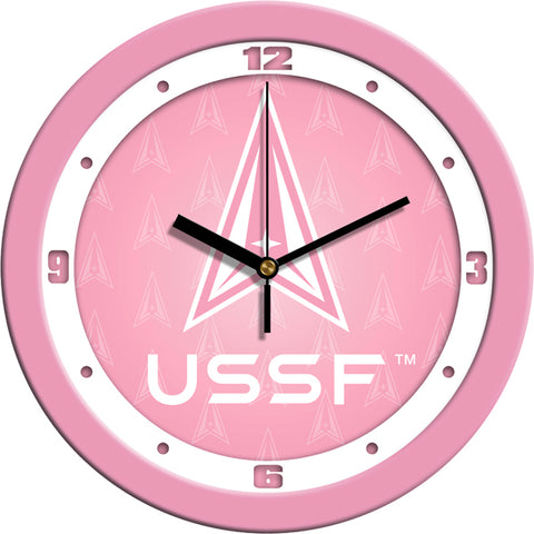 US Space Force - Pink Wall Clock