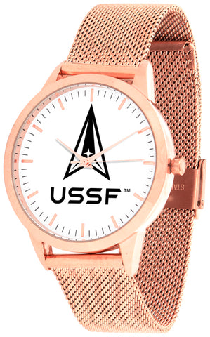 United States Space Force - Mesh Statement Watch - Rose Band