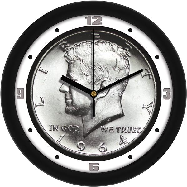 1964 Kennedy Silver Half Dollar Coin Collectors Wall Clock