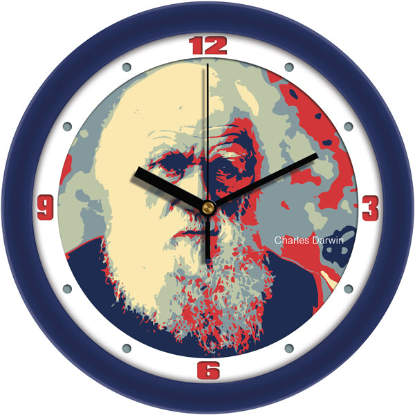 Suntime Historical Series Evolution Pioneer Charles Darwin Wall Clock