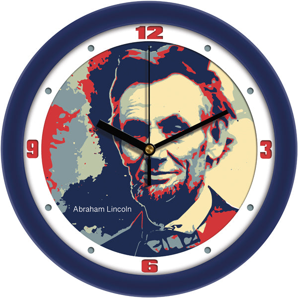 Suntime Historical Series President Abraham Lincoln Wall Clock