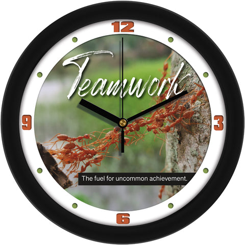 Teamwork is Fuel for Achievement Daily Motivational Wall Clock