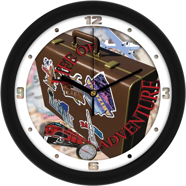 Life of Adventure Retro Traveller's Wall Clock - SuntimeDirect