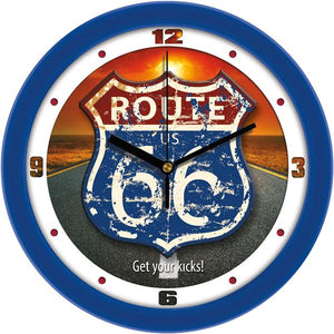 Route-66 Retro Wall Clock - SuntimeDirect