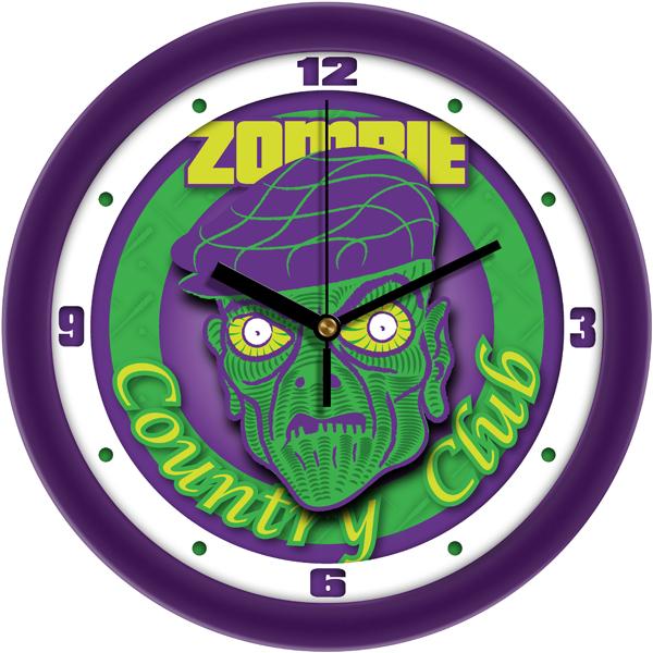 Zombie Country Club 1 Wall Clock