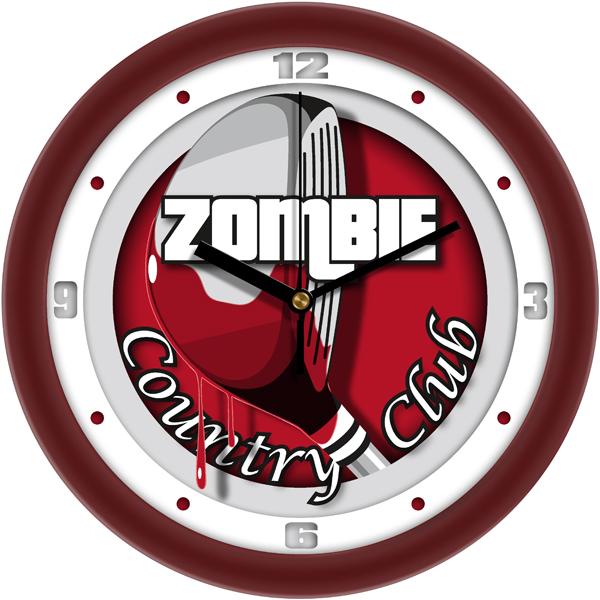 Zombie Country Club 2 Wall Clock